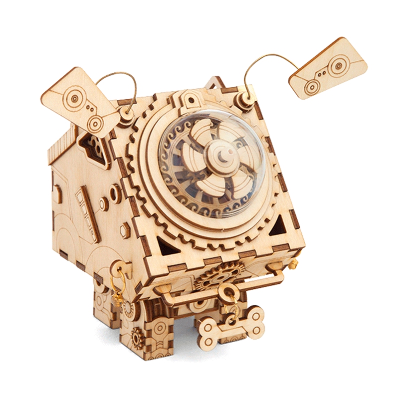 ROKR 3D Puzzle Music Box Wooden Building Toy Kit