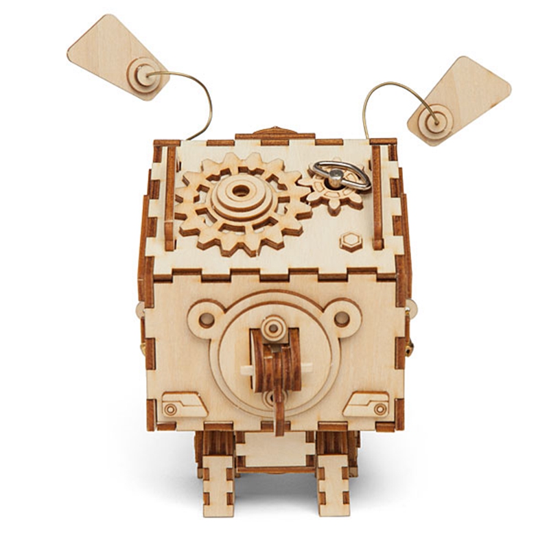 ROKR 3D Puzzle Music Box Wooden Building Toy Kit