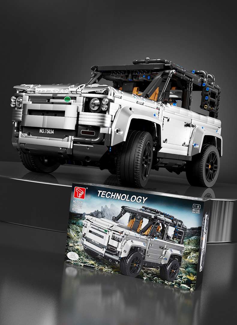 TGL T5034 Land Rover série de technologie de véhicule tout-terrain blocs de construction ensemble de jouets