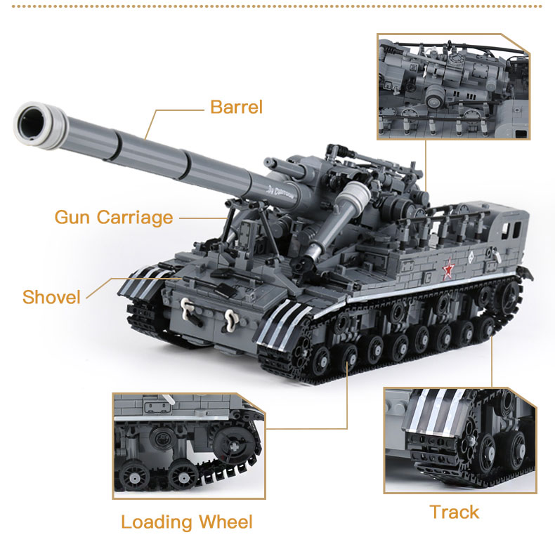 Xingbao Building Blocks Military Series T-92 Tank Kit Bricks Toys for Kids Gifts 