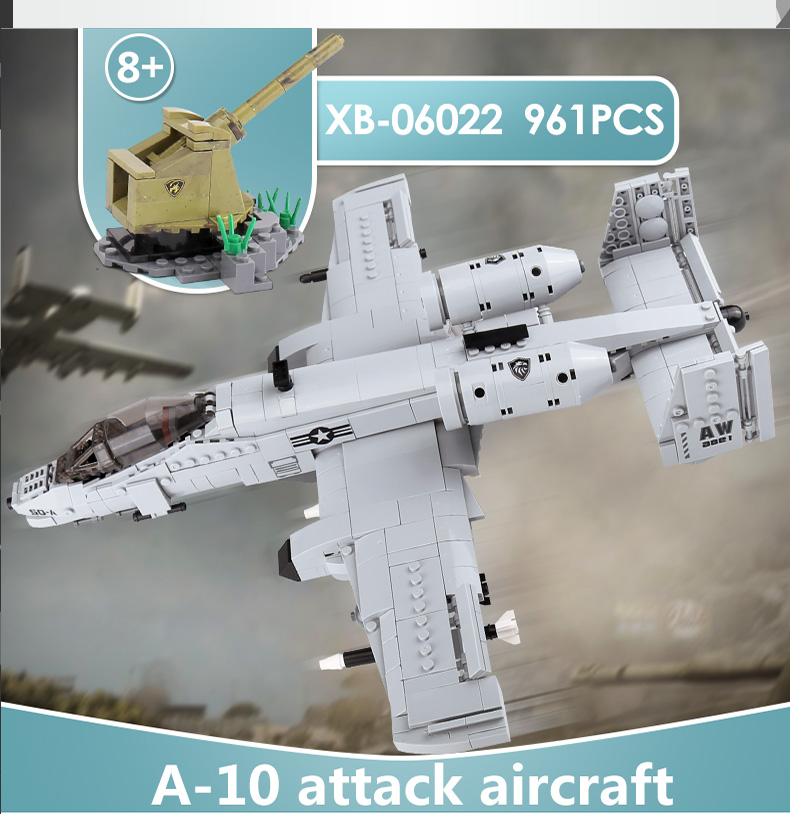 XINGBAO 06022 A10 Combat Aircraft Building Bricks Set
