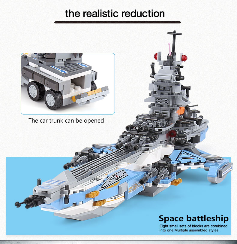 XINGBAO 13001 Battleship Building Bricks Set