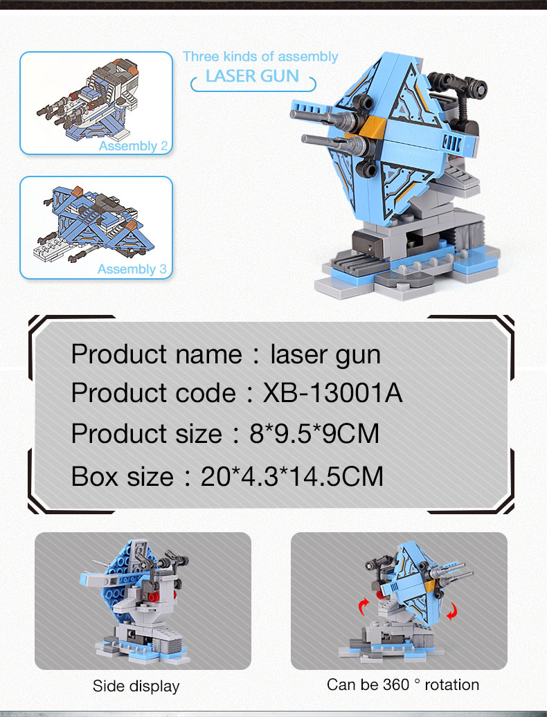 XINGBAO 13001 Battleship Building Bricks Set