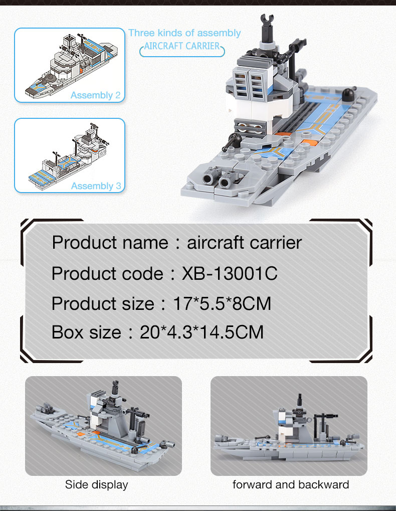 XINGBAO 13001 Battleship Building Bricks Set