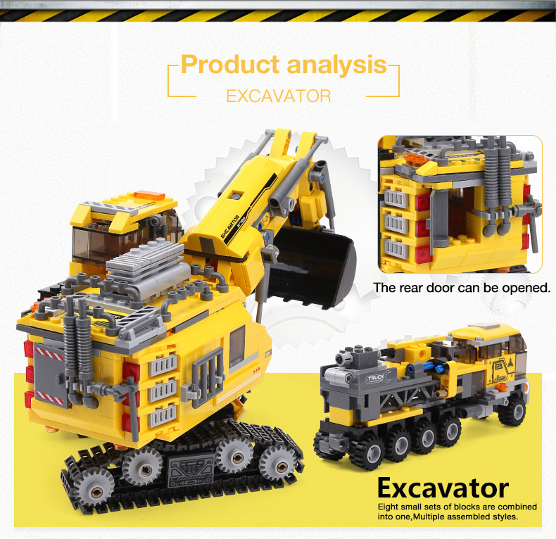 XINGBAO 13002 Excavator Building Bricks Set