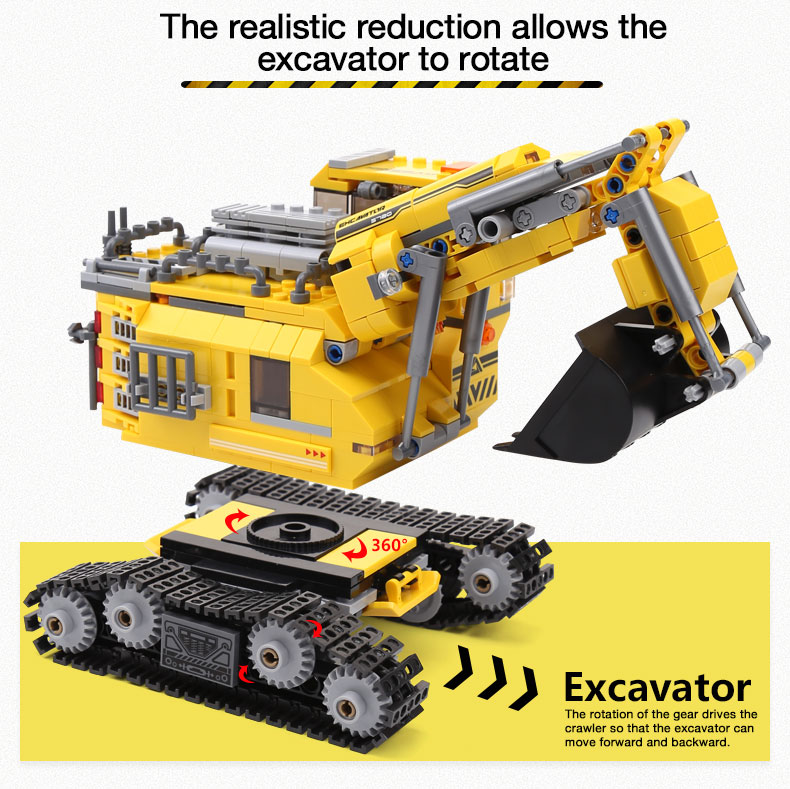 XINGBAO 13002 Excavator Building Bricks Set