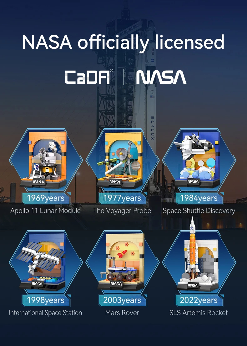 Cada C56041 NASA Space Shuttle Building Blocks Toy Set