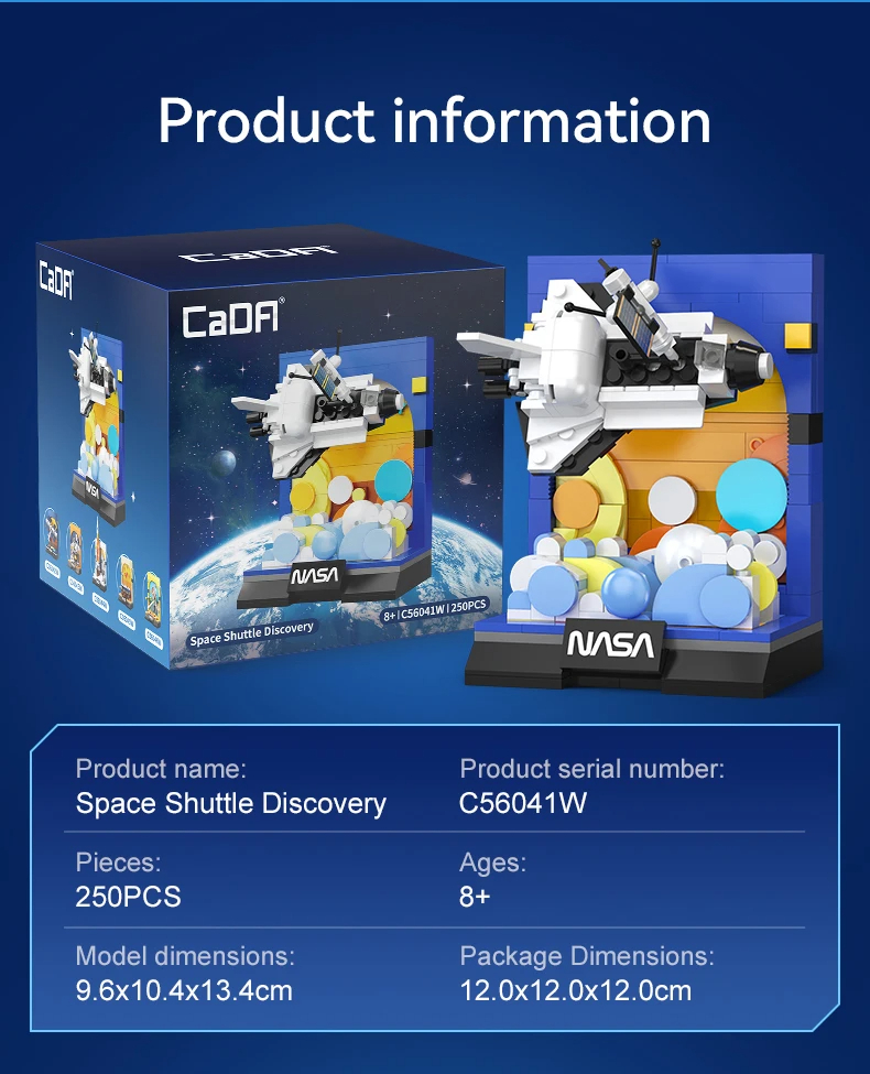 Cada C56041 NASA Space Shuttle Building Blocks Toy Set