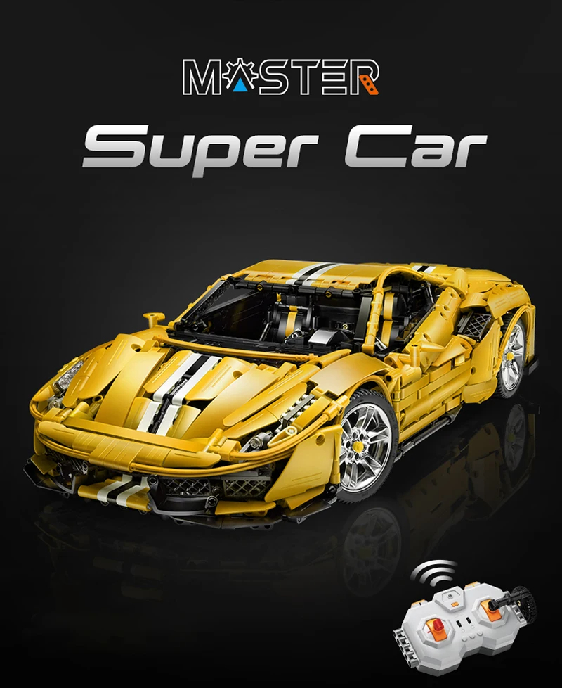 CADA C61057 Master: Ferrari 488 Bausteine-Spielzeugset