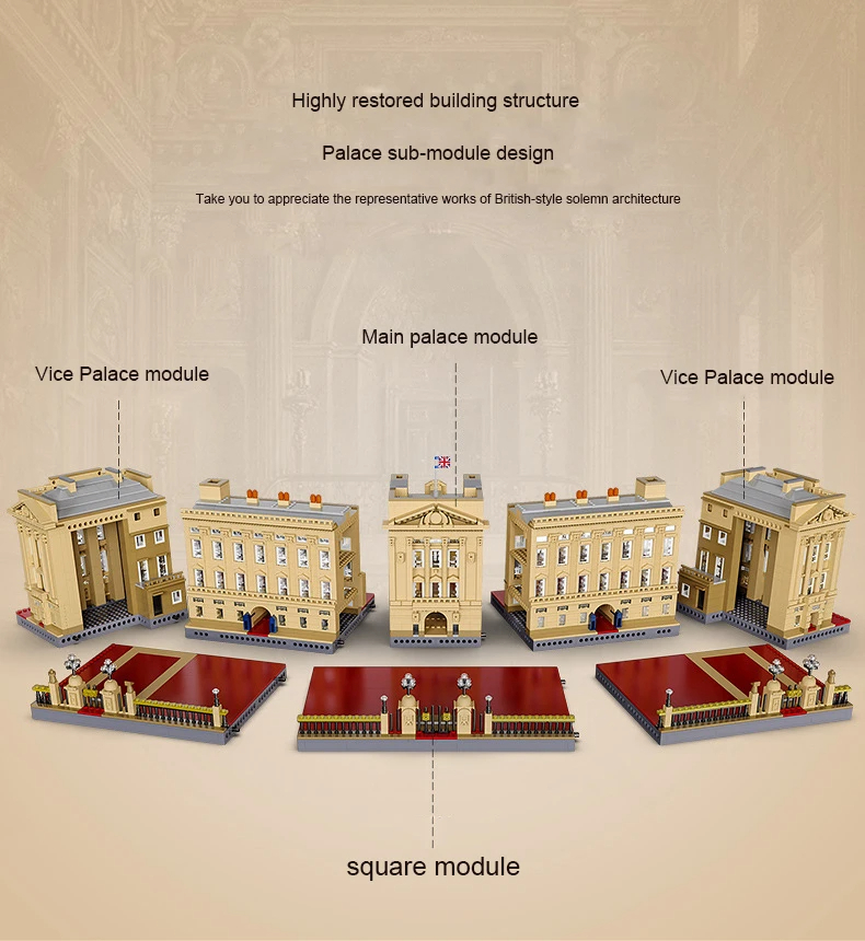 Cada C61501 Buckingham Palace Building Blocks Toy Set