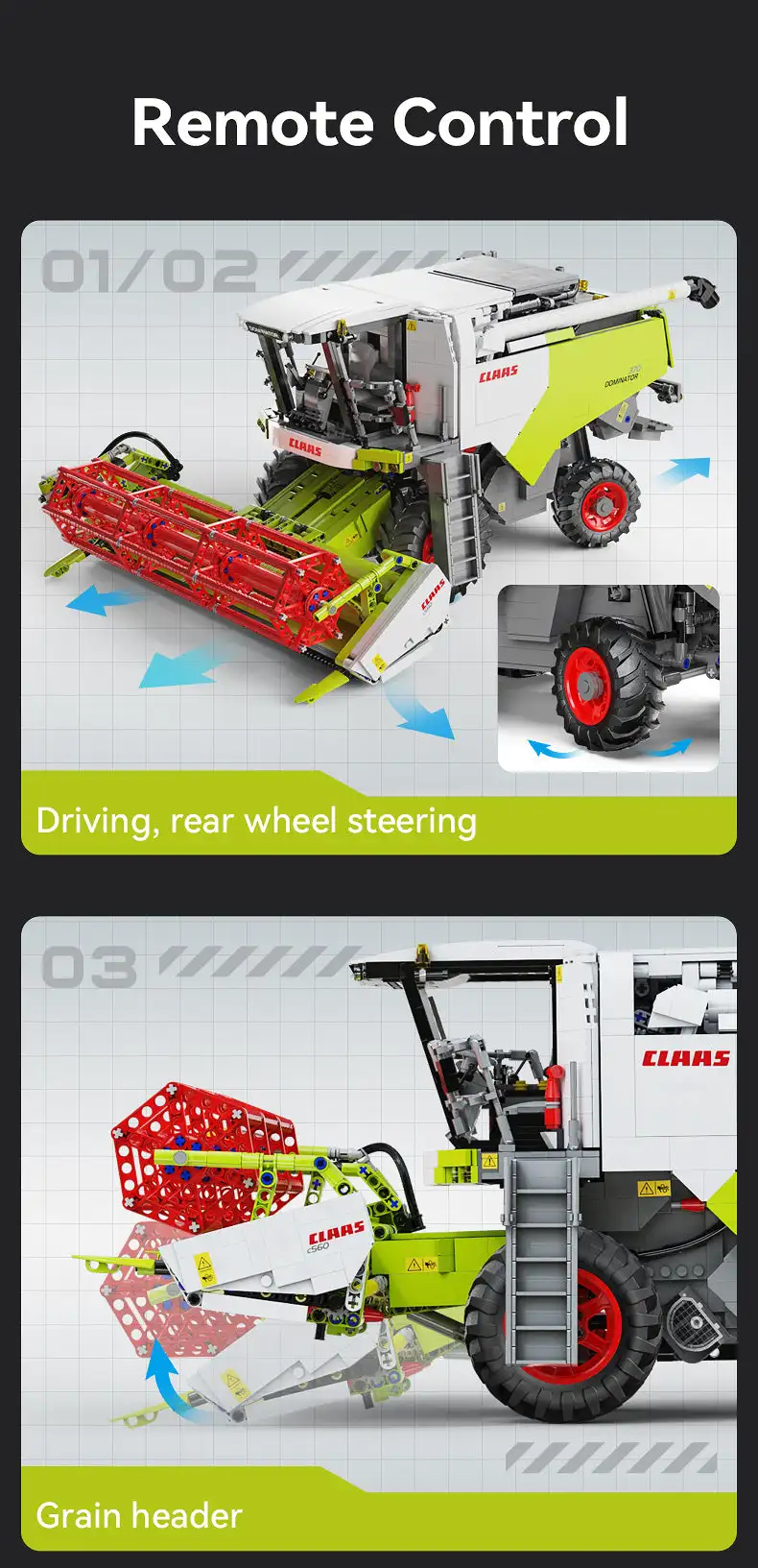 Cada C61508 CLAAS Dominator 370 Jeu de construction