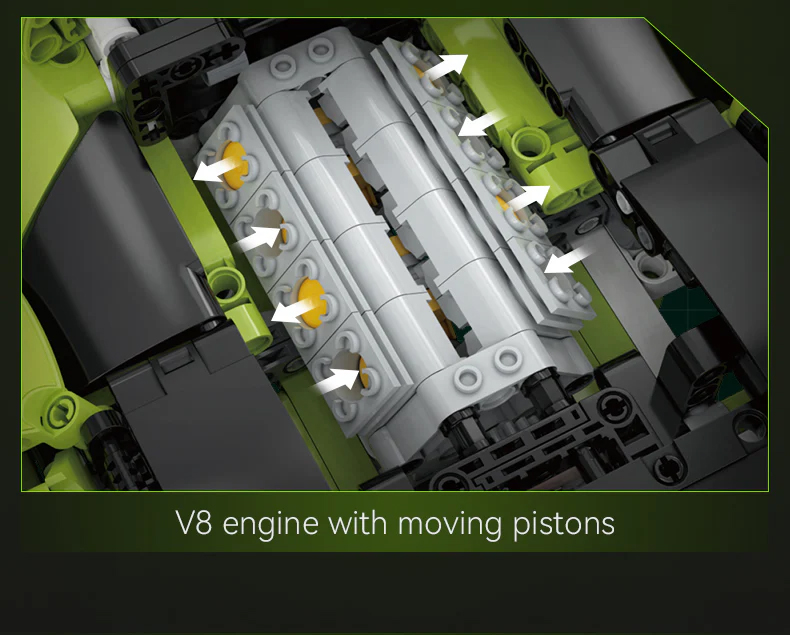 Juego de bloques de construcción CaDA C63009 Phantom Wing Supercar