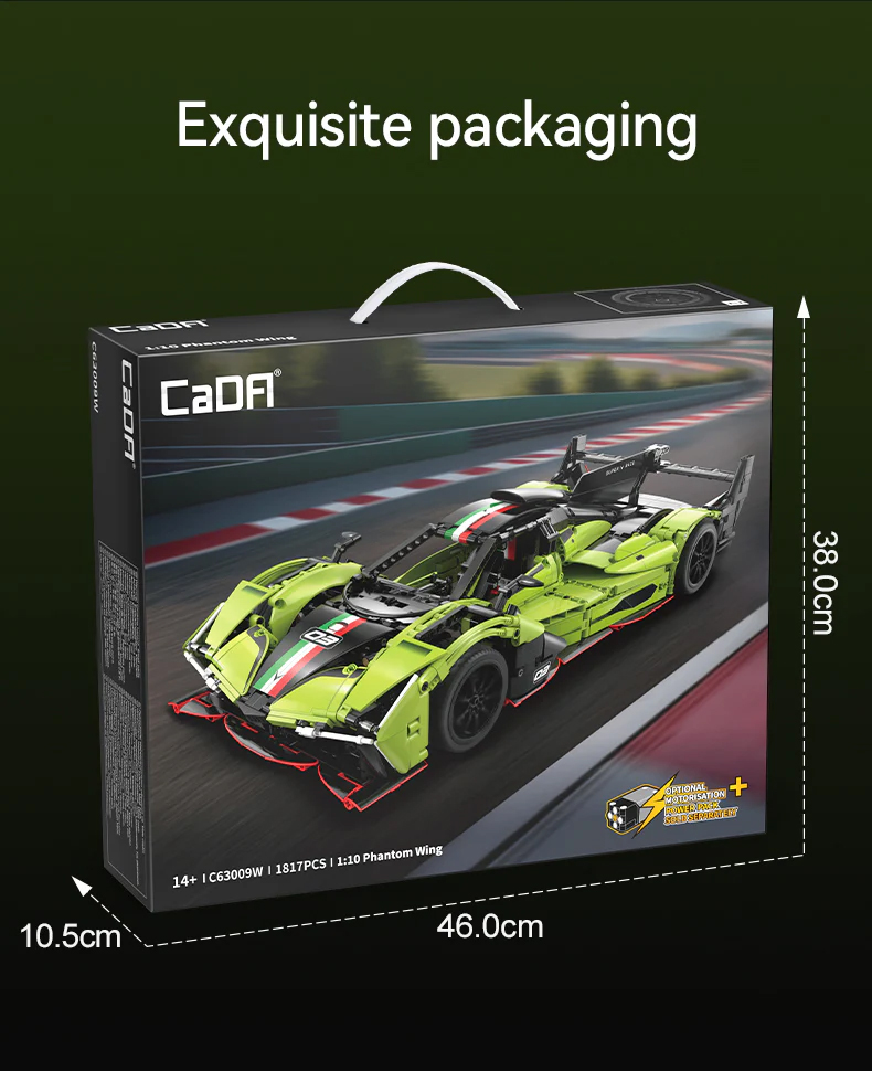 Juego de bloques de construcción CaDA C63009 Phantom Wing Supercar