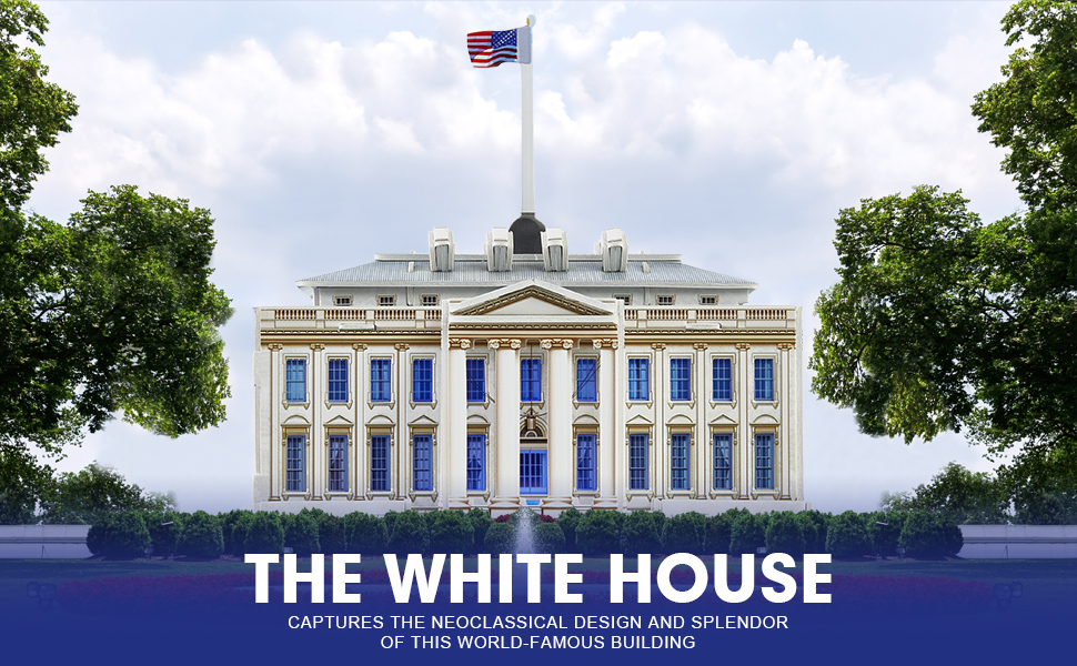 Cubicfun 3D Puzzle White House L504h With LED Lights Model Building Kits