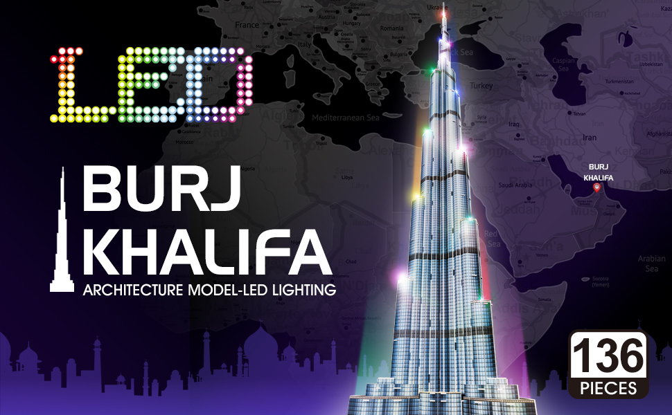 Burj khalifa model kit clearance