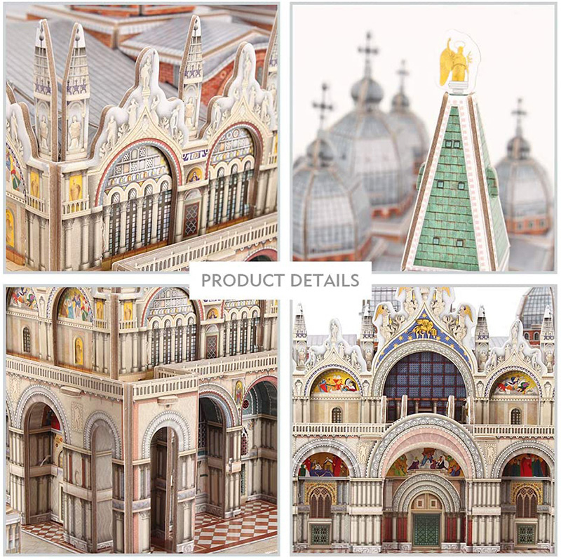 Cubicfun 3D Puzzle Venice St Marks Sqquare DS0980h Model Building Kits