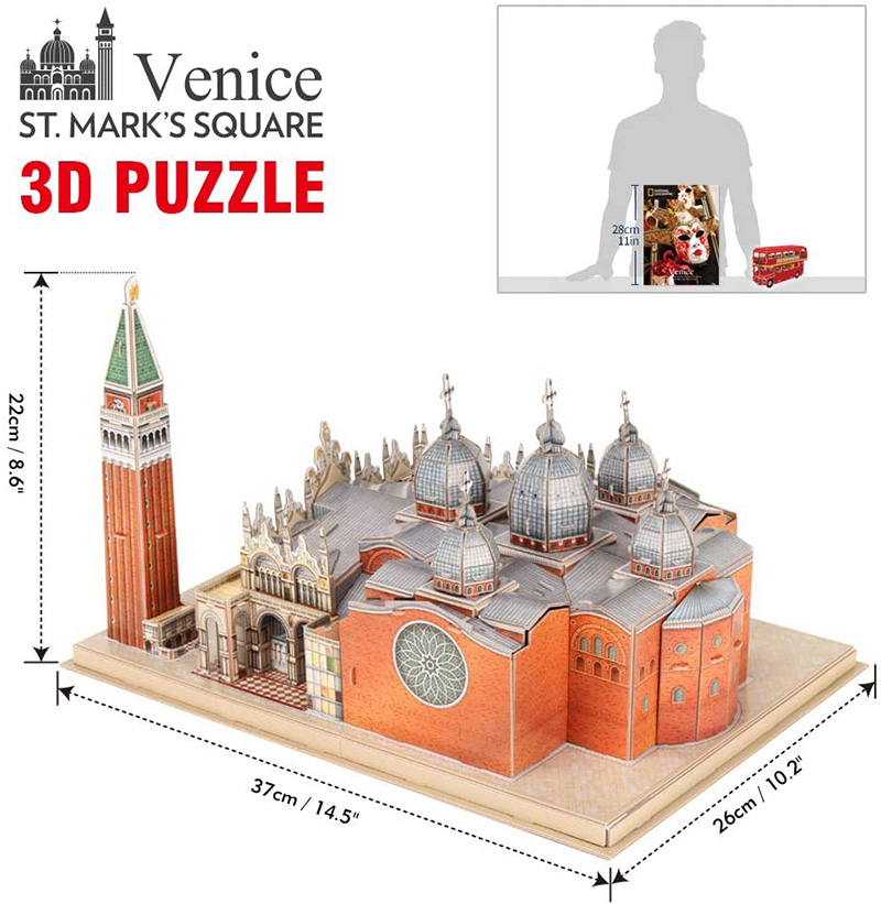 Cubicfun 3D Puzzle Venedig St Marks Sqquare DS0980h Modellbausätze