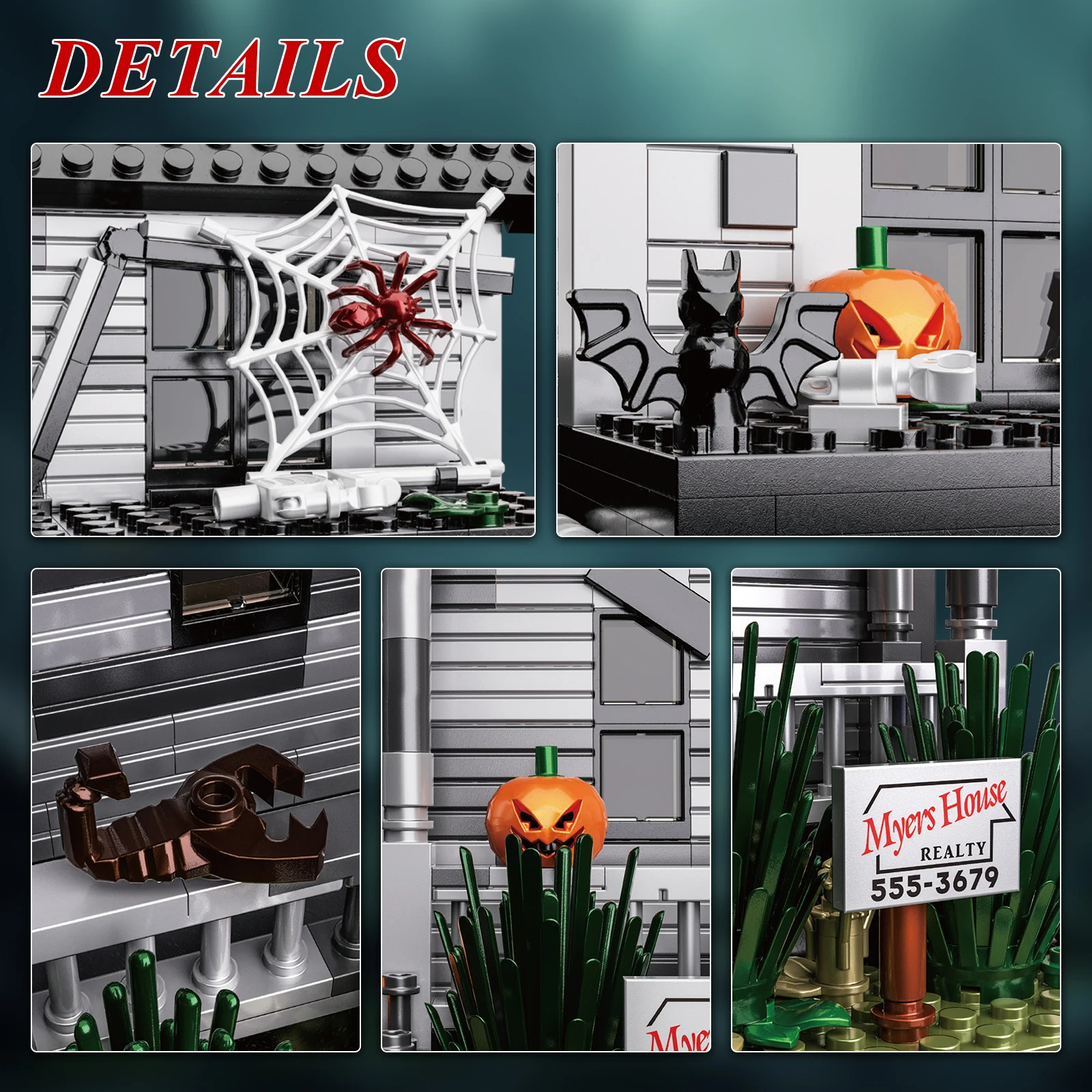 Custom Michael Myers House Building Blocks Toy Set