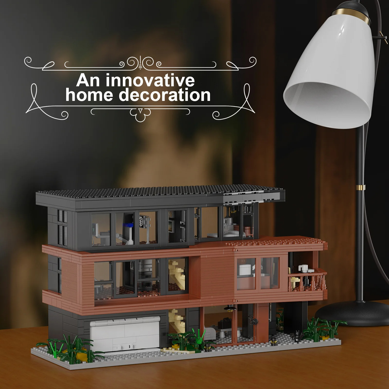 Custom Twilight Cullen House Building Blocks Toy Set