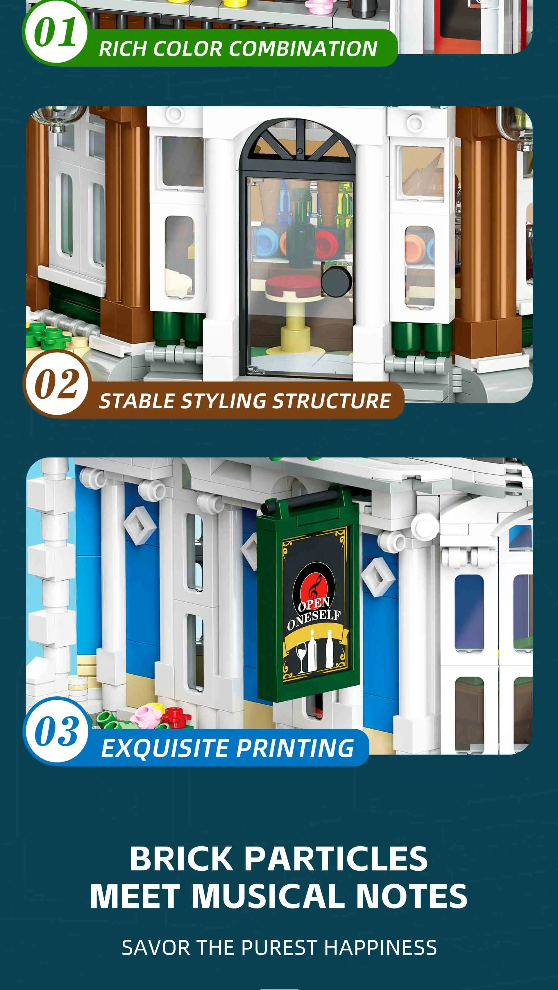 JIE STAR 57029 Music Club Building Blocks Toy Set