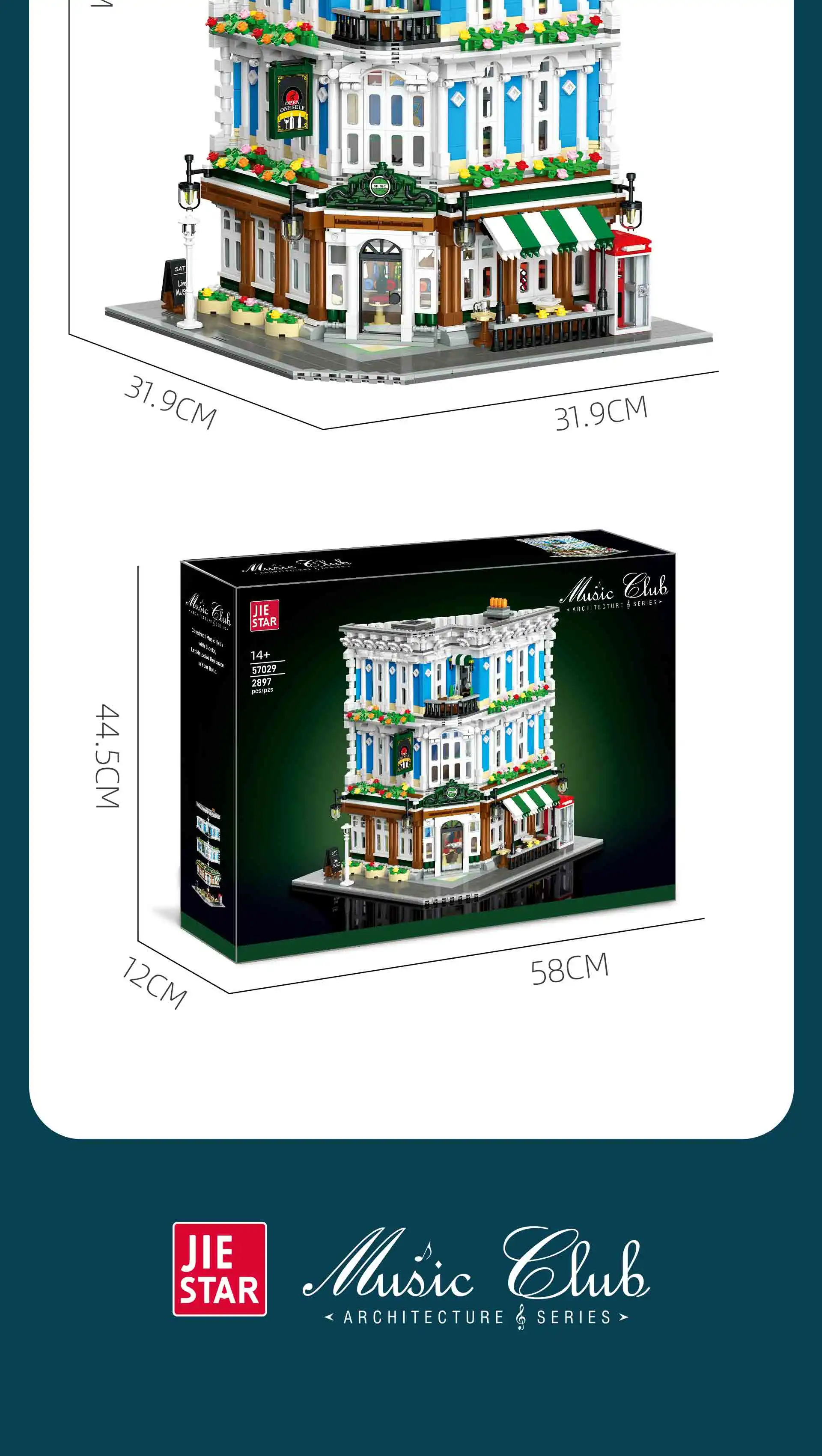 JIE STAR 57029 Music Club Building Blocks Toy Set