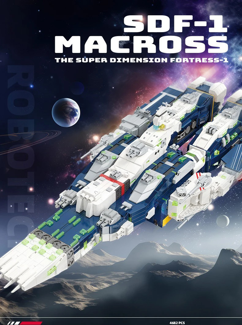 Jiestar 58144 Tron: Legacy: Macross SDF-1 - Juego de bloques de construcción
