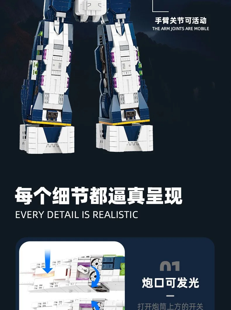 Jiestar 58144 Tron: Legacy: Macross SDF-1 - Juego de bloques de construcción