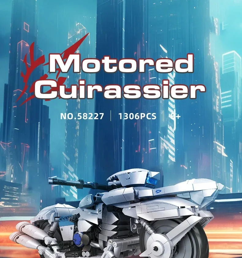 Jiestar 58144 58227: The Saber Motorized Cuirassier Building Blocks Toy Set