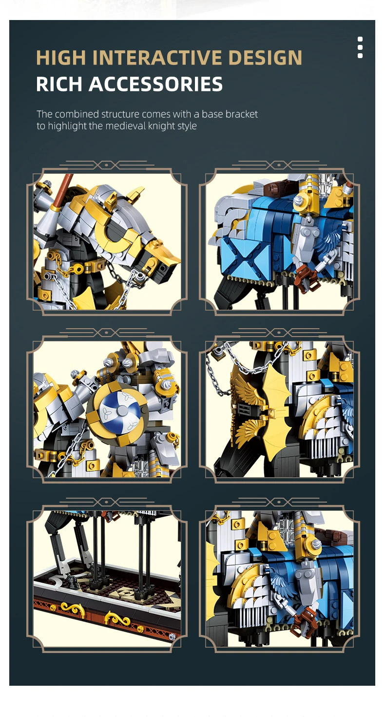 Jiestar JJ9050 中世騎士ビルディングブロックおもちゃセット