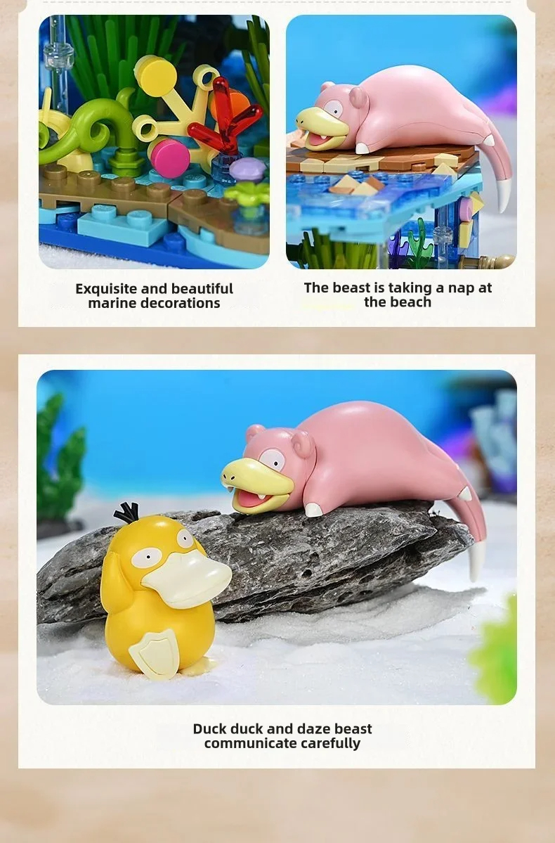 Keeppley K20246 Pokémon Companion: The Cute Beach Building Blocks Toy Set