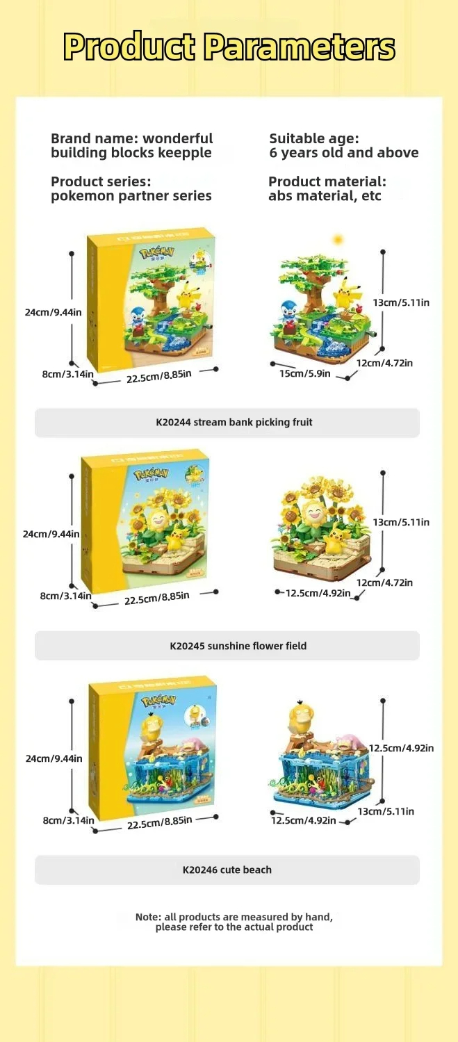 Keeppley K20246 Pokémon Companion: The Cute Beach Building Blocks Toy Set