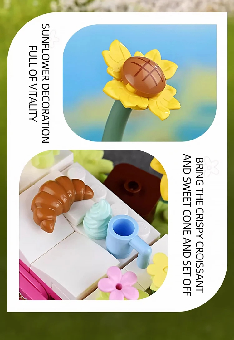 Keeppley K20831 Sanrio Family Float Parade: Flower Garden Picnic Melody Building Blocks Toy Set