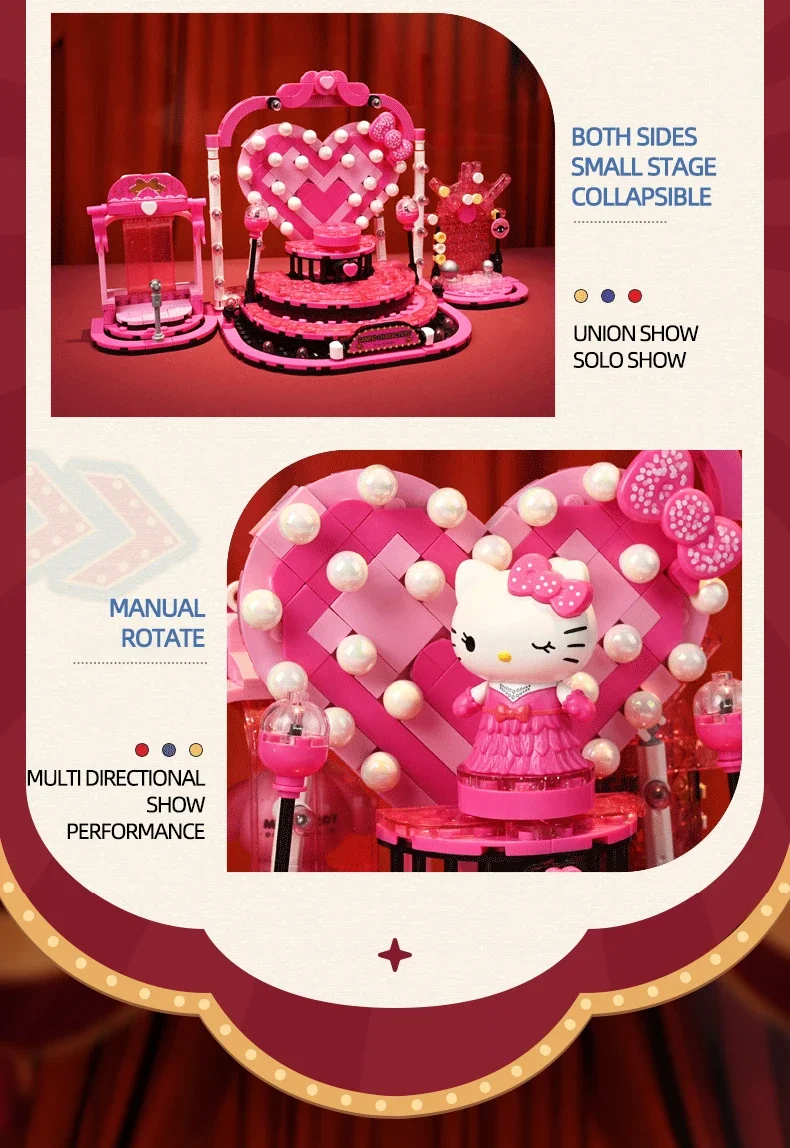 Keeppley K20850 Hello Kitty 50th Anniversary Building Blocks Toy Set