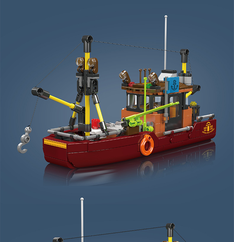 Mould King 10135 Fishing Boat Building Blocks Toy Set