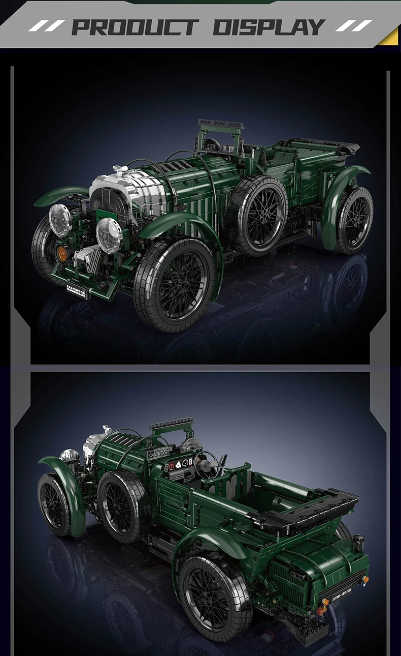 Mouldking 13191 Bentley Blower Classic Car Building Blocks Toy Set