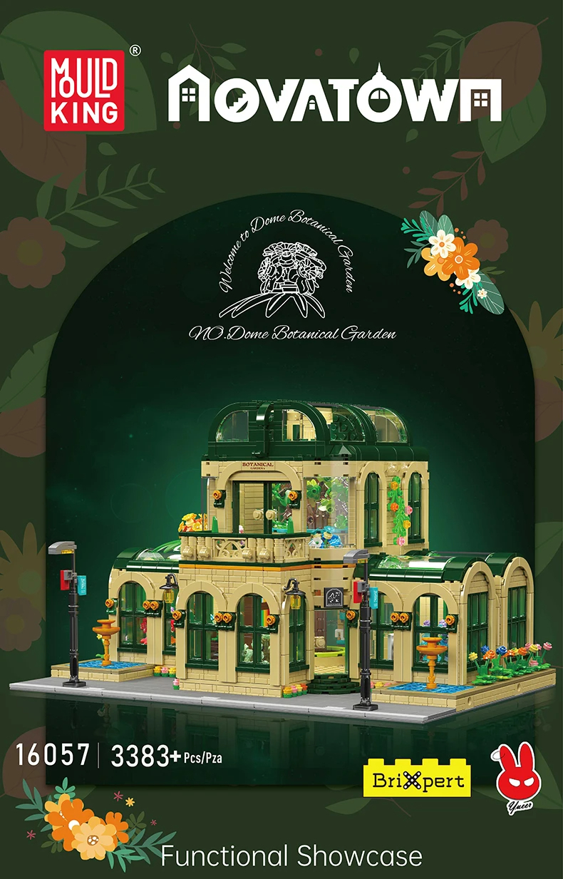 Mouldking 16057 Dome Botanischer Garten Juego de juguetes de bloques de construcción