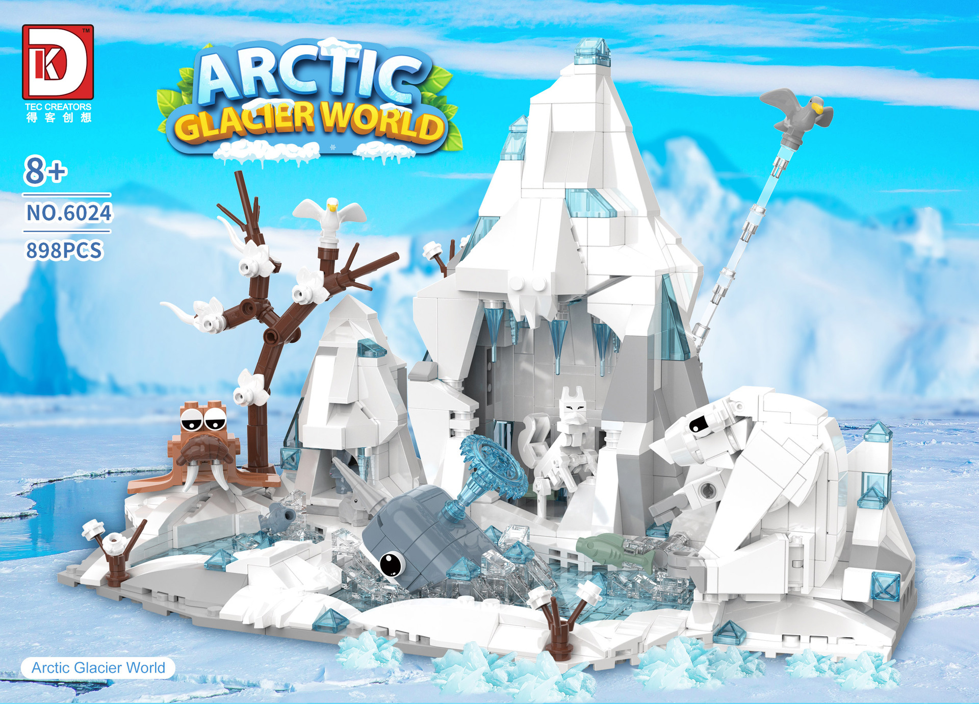 Tec Creators 6024 Arctic Glacier World Building Blocks Toy Set