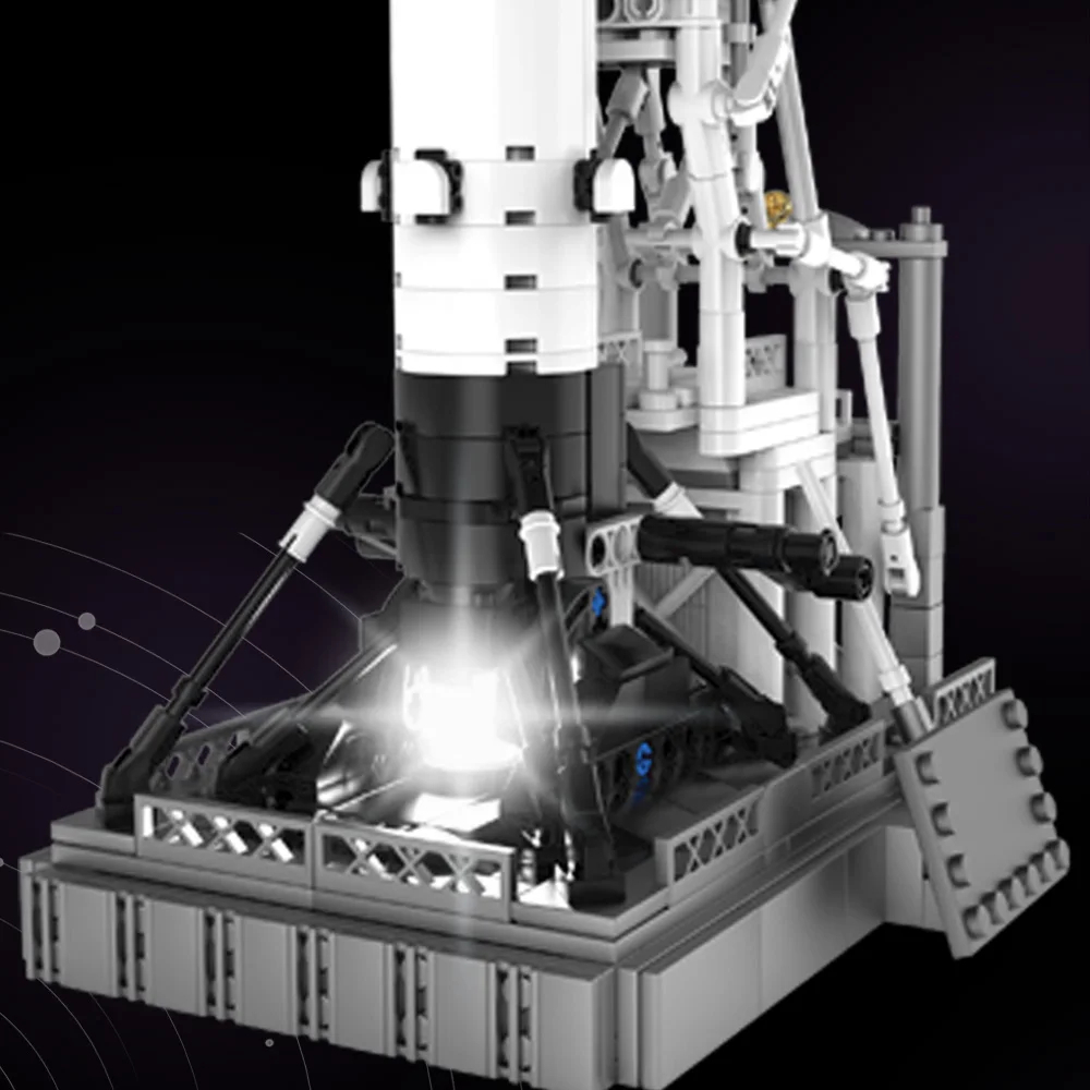 Tec Creators 7006 Moon Landing Project X Rocket Building Blocks Toy Set