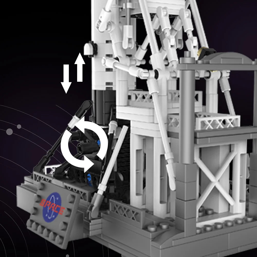 Tec Creators 7006 Moon Landing Project X Rocket Building Blocks Toy Set