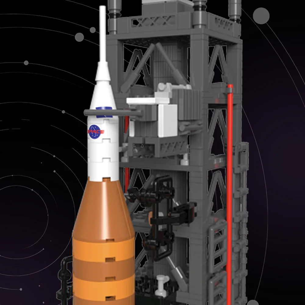 Tec Creators 7007 Moon Landing: Space Launch System Building Blocks Toy Set