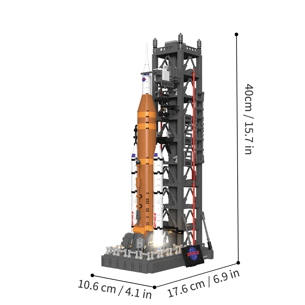 Tec Creators 7007 Moon Landing: Space Launch System Building Blocks Toy Set