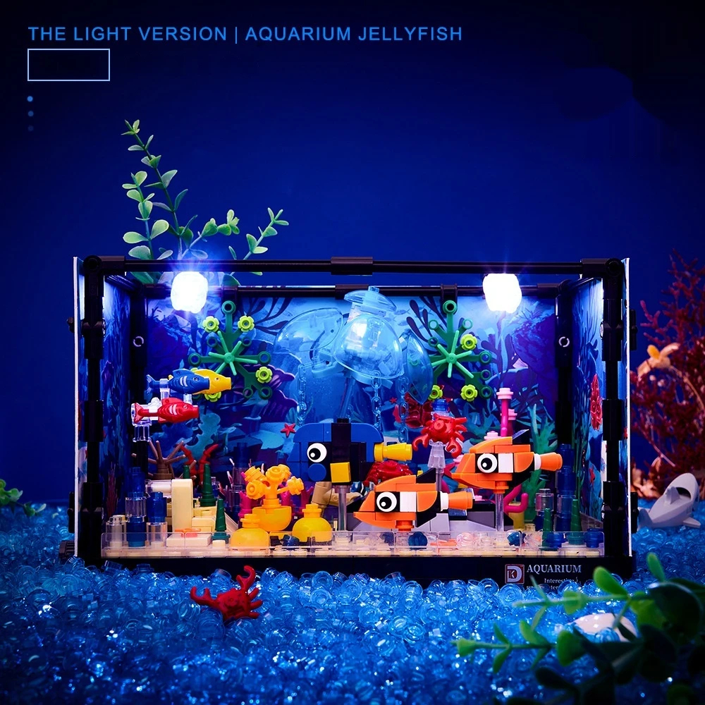 Tec Creators 7020 Ocean Shark Ökologisches Aquarium Bausteine-Spielzeugset