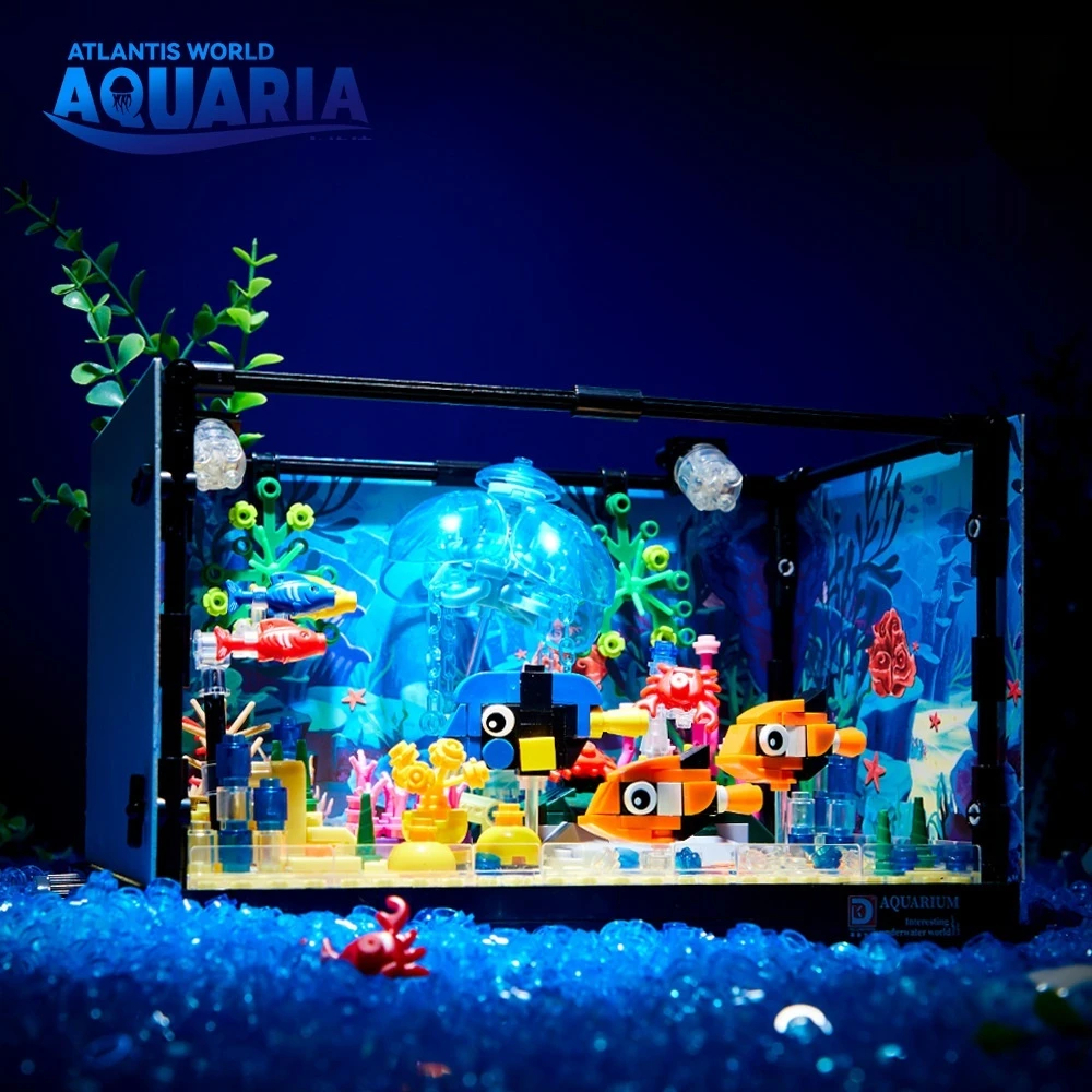 Tec Creators 7020 Ocean Shark Ökologisches Aquarium Bausteine-Spielzeugset