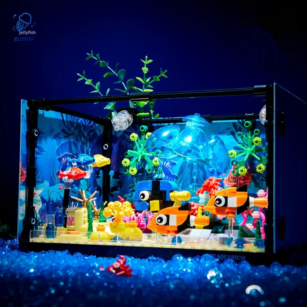 Tec Creators 7020 Ocean Shark Ökologisches Aquarium Bausteine-Spielzeugset