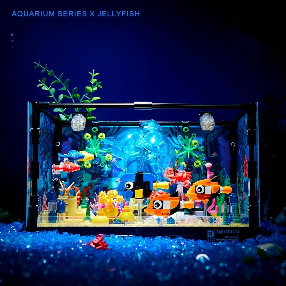 Tec Creators 7020 Ocean Shark Ökologisches Aquarium Bausteine-Spielzeugset