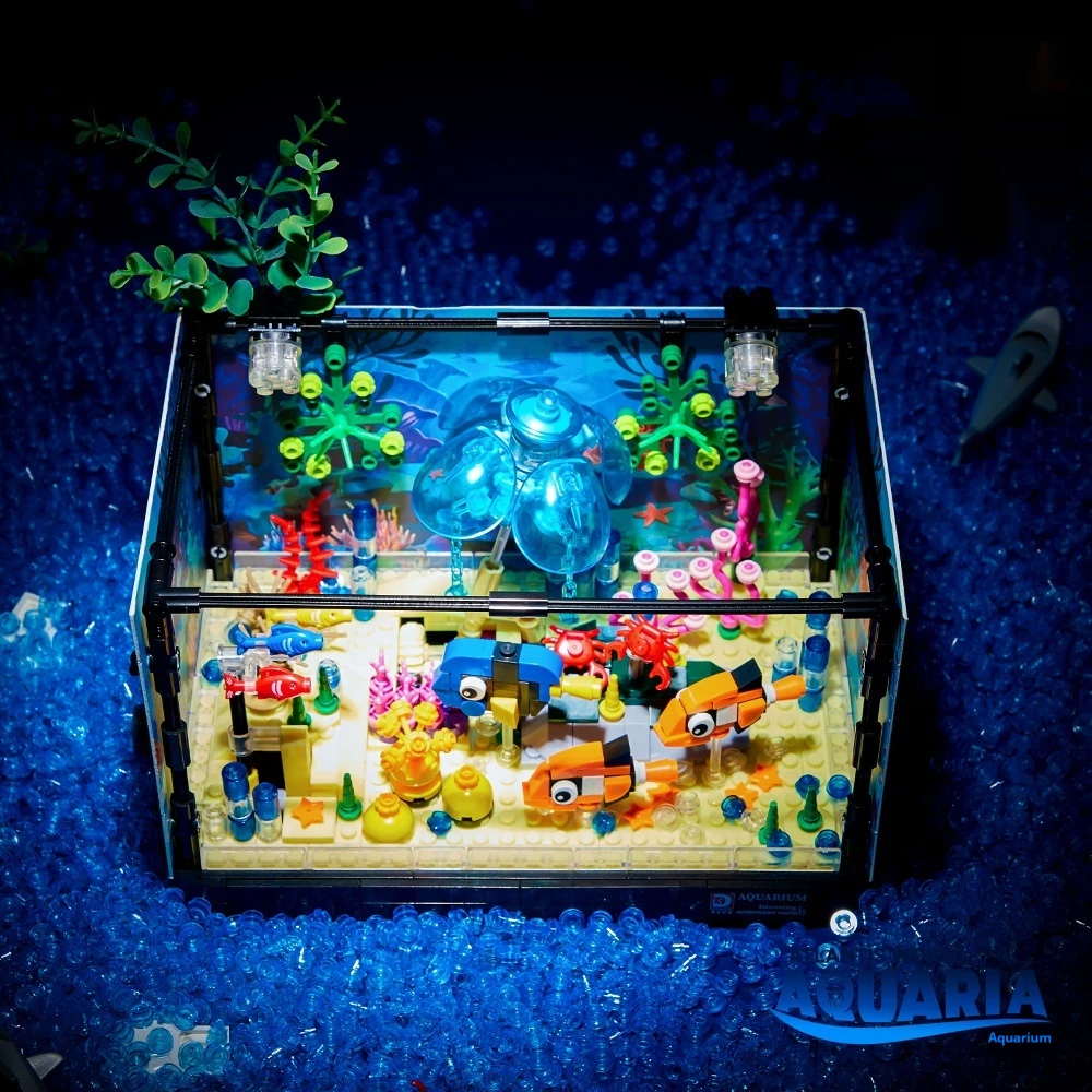 Tec Creators 7020 Ocean Shark Ökologisches Aquarium Bausteine-Spielzeugset