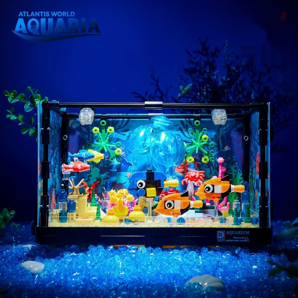 Tec Creators 7020 Ocean Shark Ökologisches Aquarium Bausteine-Spielzeugset